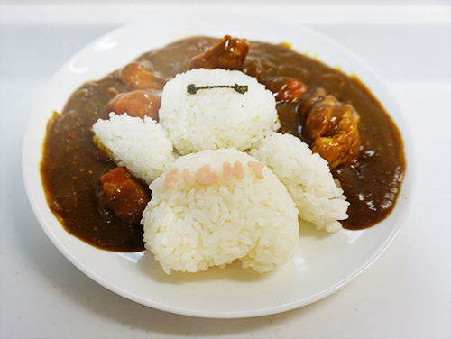螢雪ゼミナール 平田校 キャラ弁ならぬキャラカレー