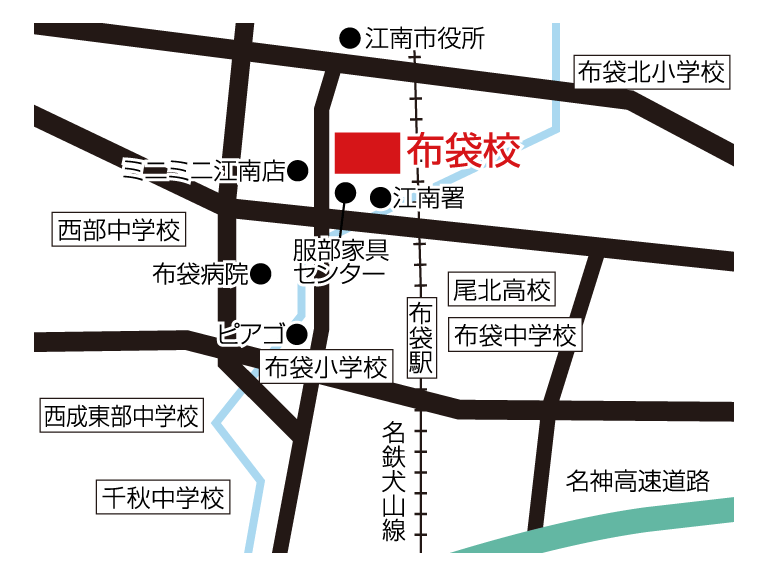 布袋校の地図