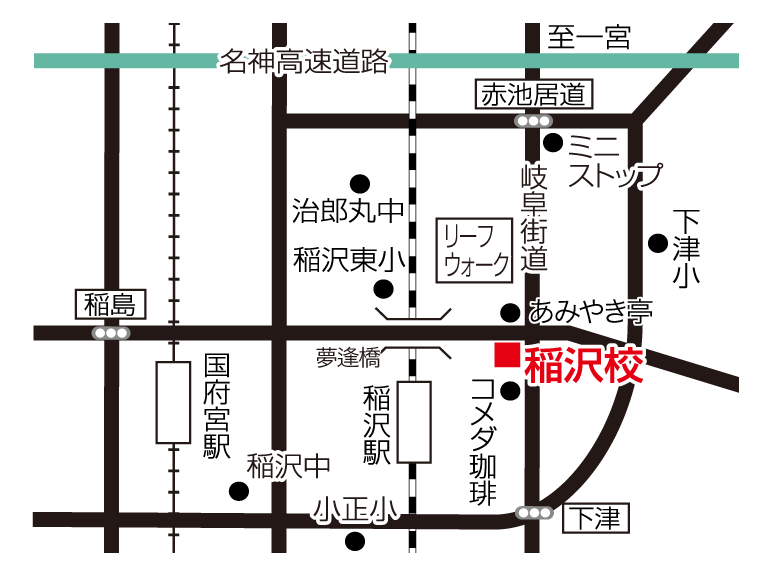 稲沢校の地図