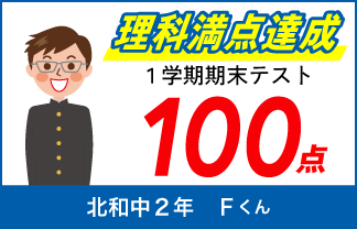 螢雪ゼミナール塾生の定期テスト成績アップ