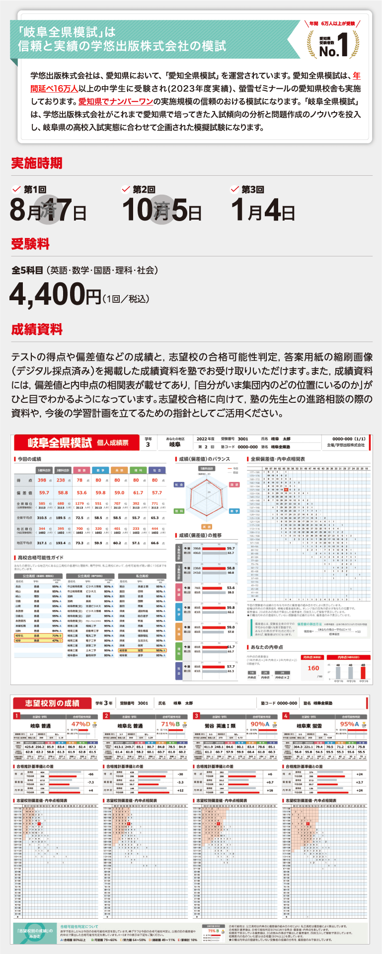 第３回岐阜全県模試について